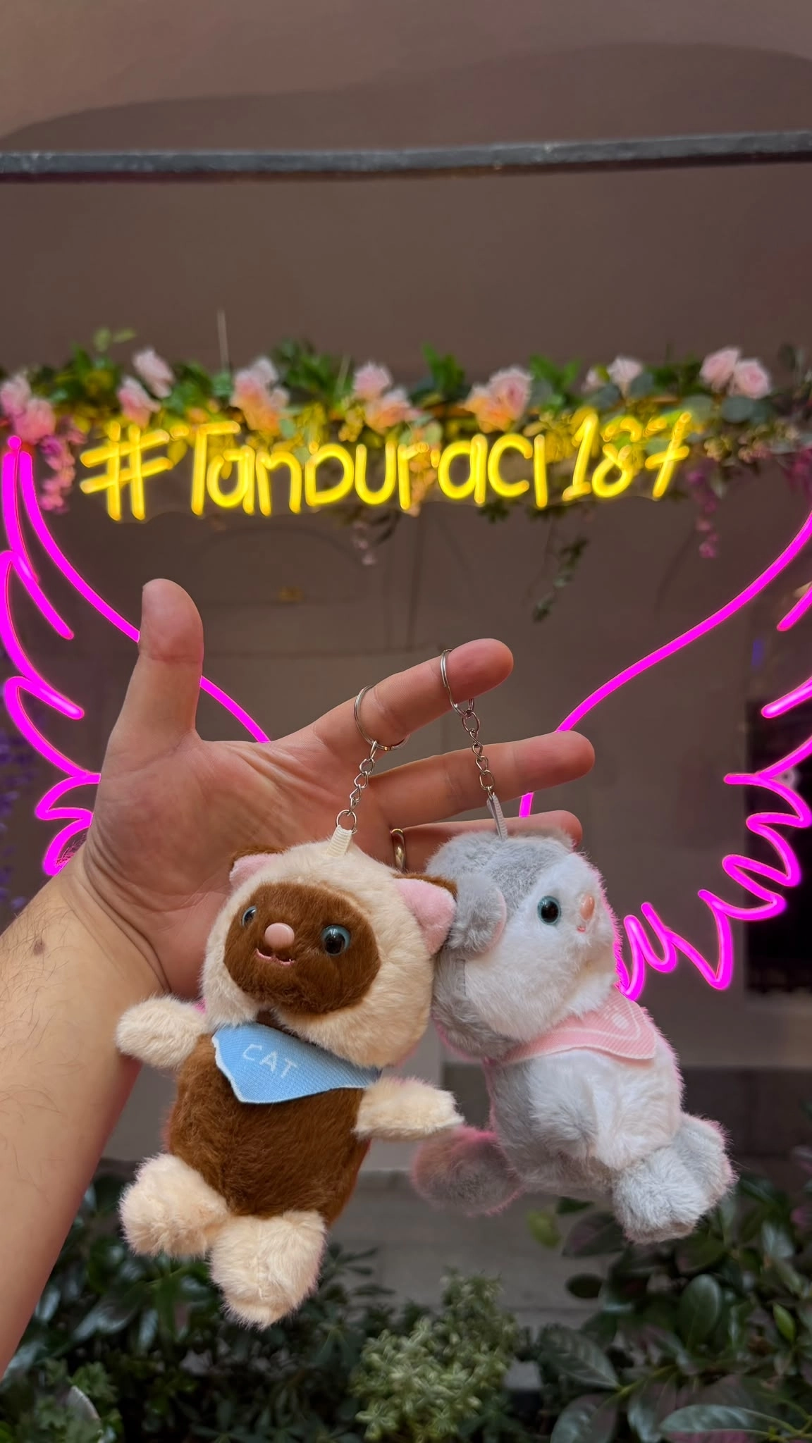 Sevimli Kedi Peluş Anahtarlık 12’li Paket | Toptan Peluş Anahtarlık