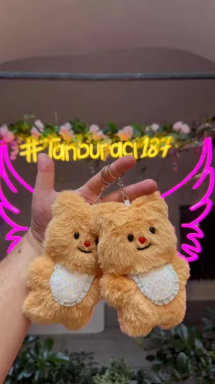Peluş Ayıcık Anahtarlık 12’li Paket | Toptan Peluş Anahtarlık