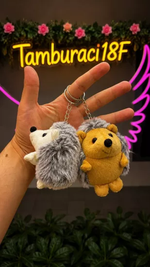 Peluş Kirpi Anahtarlık 12’li Paket | Toptan Hediyelik Peluş Anahtarlık
