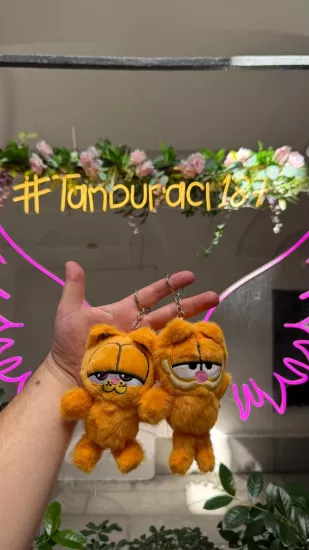 Turuncu Kedi Karakteri Peluş Anahtarlık 12’li Paket | Toptan Peluş Anahtarlık - Ayıcık Dünyası