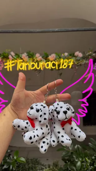 Peluş Dalmaçyalı Köpek Anahtarlık 12’li Paket | Toptan Peluş Anahtarlık - Ayıcık Dünyası
