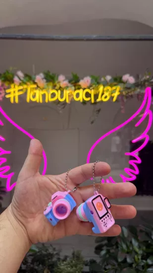 Mini Fotoğraf Makinesi Anahtarlık Modelleri | Toptan Figürlü Anahtarlık - Ayıcık Dünyası