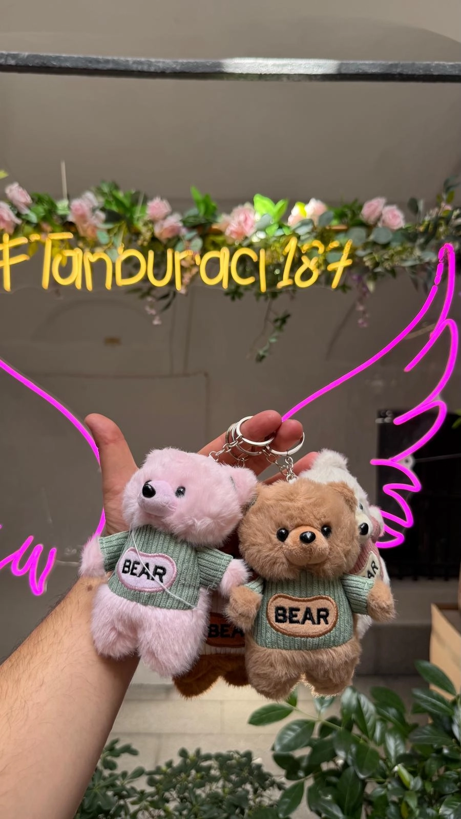 BEAR Kazaklı Peluş Ayıcık Anahtarlık 12’li Paket | Toptan Peluş Anahtarlık