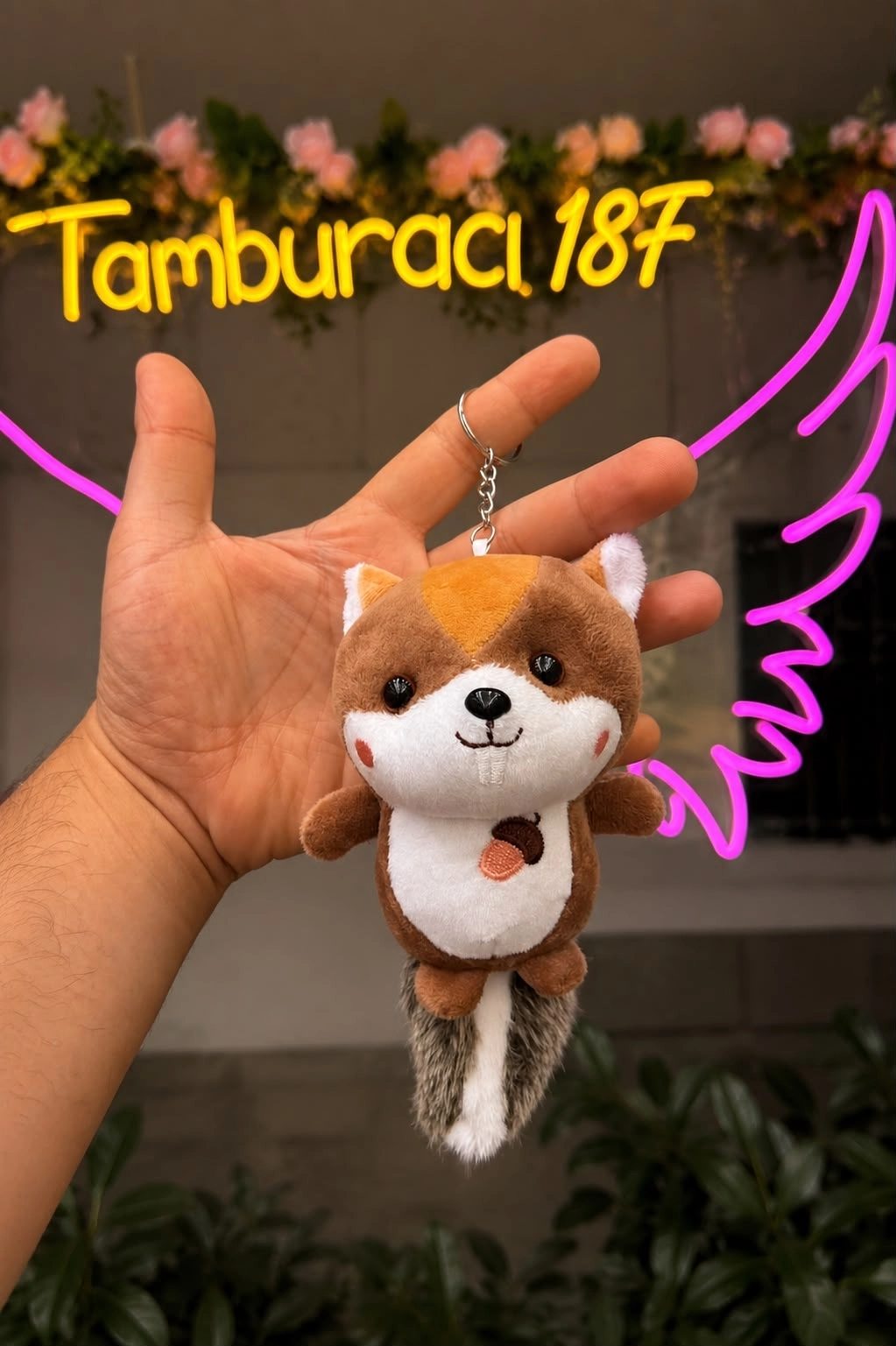 Sevimli Sincap Peluş Anahtarlık 12’li Paket | Toptan Peluş Anahtarlık